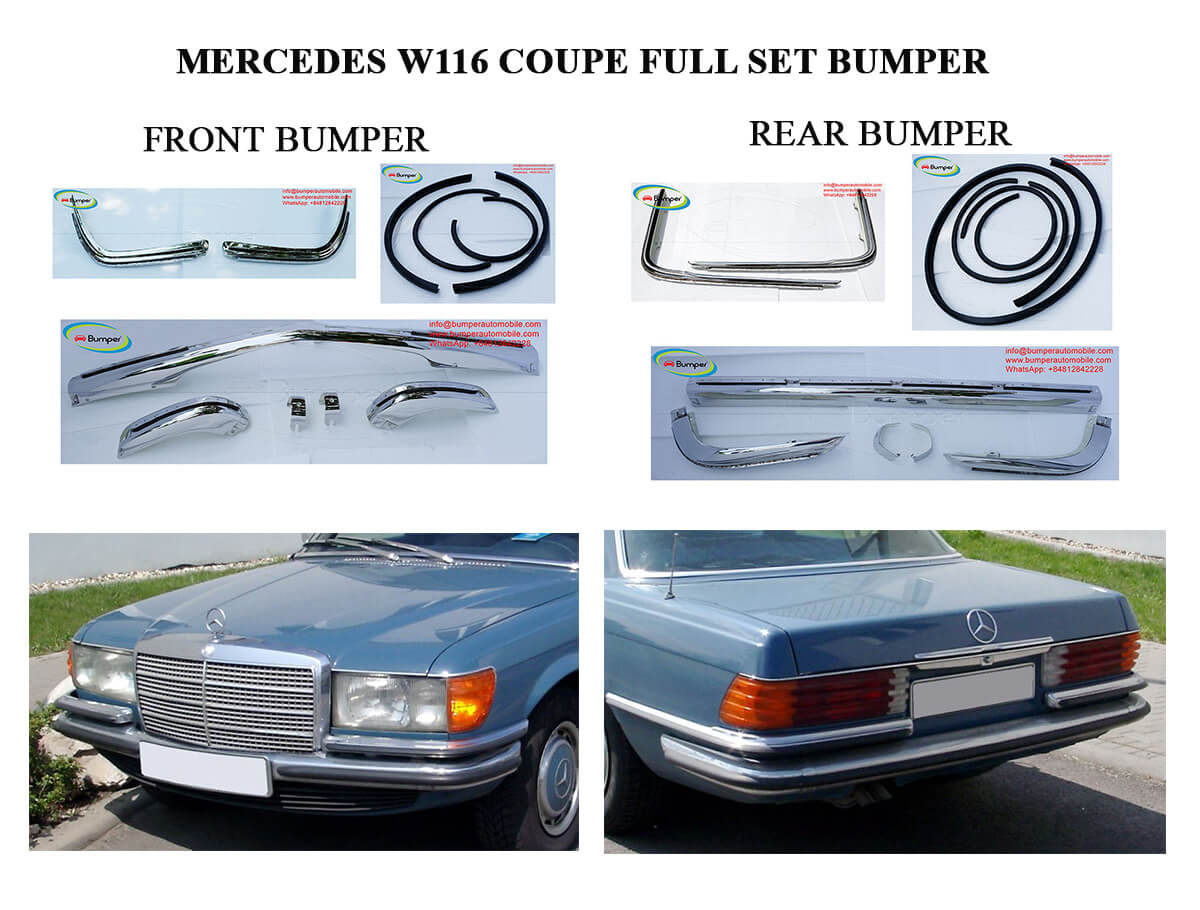 Mercedes W116 EURO Style (1972-1981) Bumpers